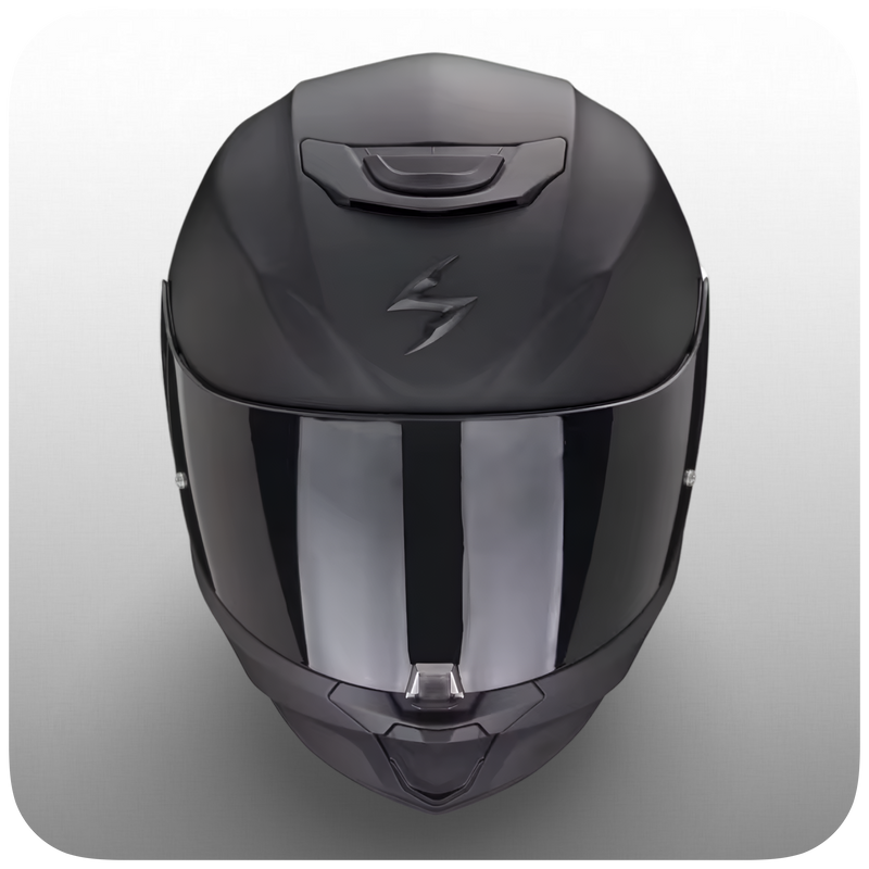 Casco De Moto, Integral, Scorpion, Pantalla Transparente, Negro Mate