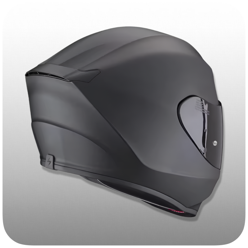 Casco De Moto, Integral, Scorpion, Pantalla Transparente, Negro Mate