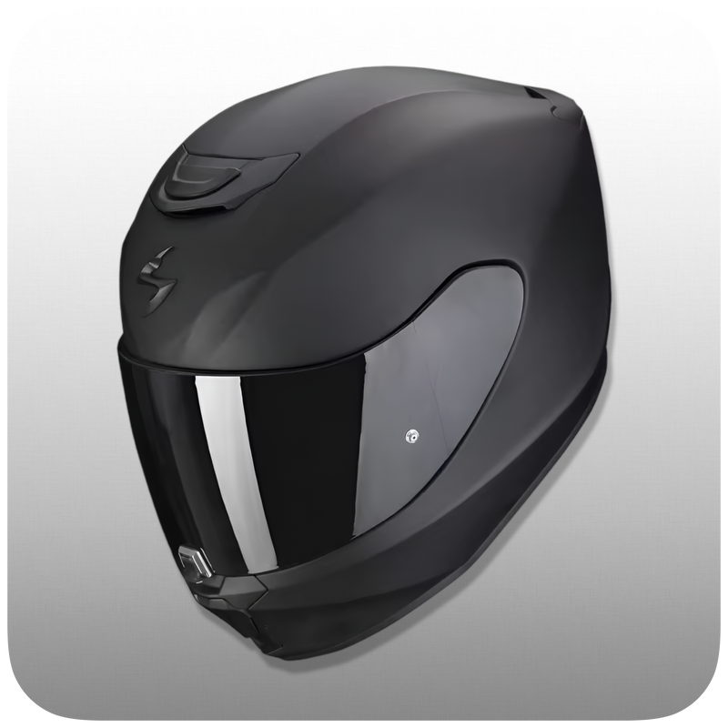 Casco De Moto, Integral, Scorpion, Pantalla Transparente, Negro Mate